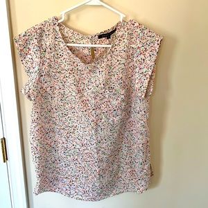 Fun paint splatter sleeveless top